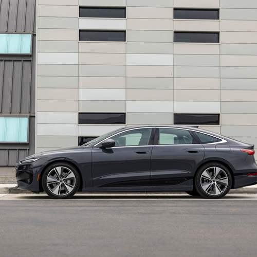 2025 Audi A6 Sportback e-tron C9 Magnet Gray Side View