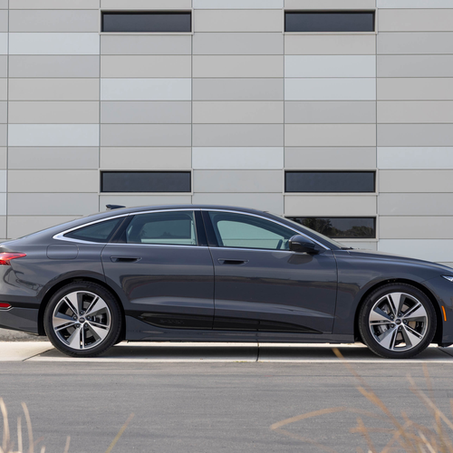 2025 Audi A6 Sportback e-tron C9 Magnet Gray Side View
