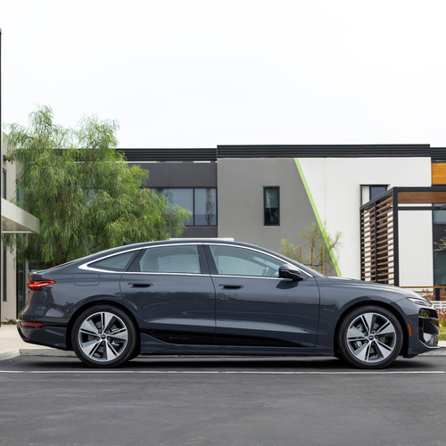 2025 Audi A6 Sportback e-tron C9 Magnet Gray Side View
