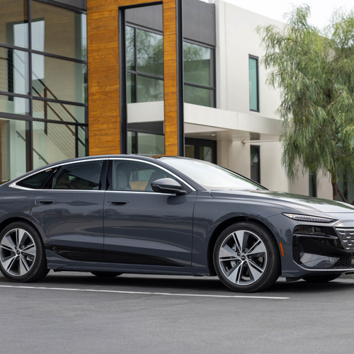 2025 Audi A6 Sportback e-tron C9 Magnet Gray Side View