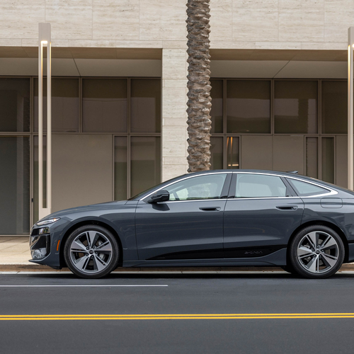 2025 Audi A6 Sportback e-tron C9 Magnet Gray Side View