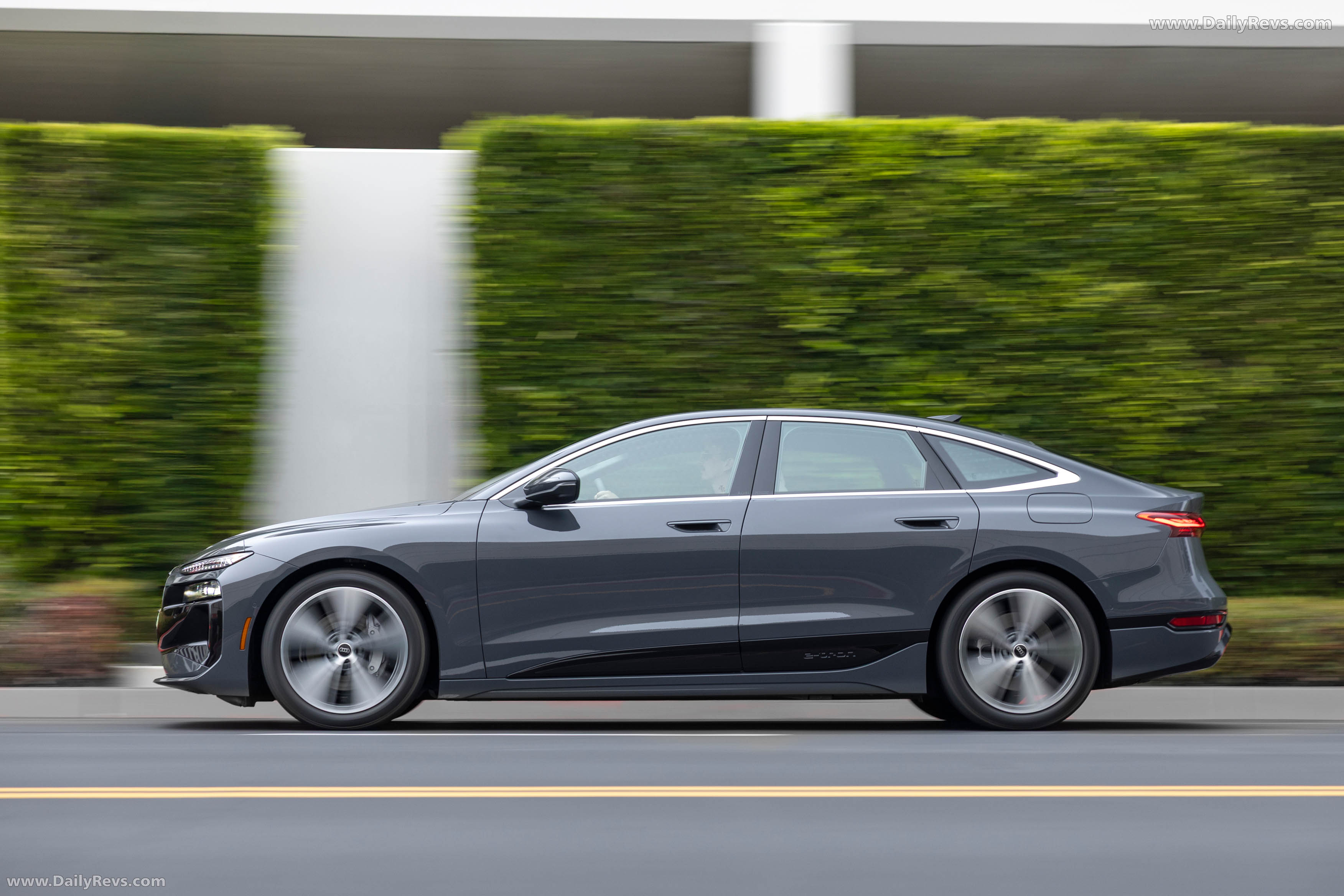 2025 Audi A6 Sportback e-tron C9 Magnet Gray Side View