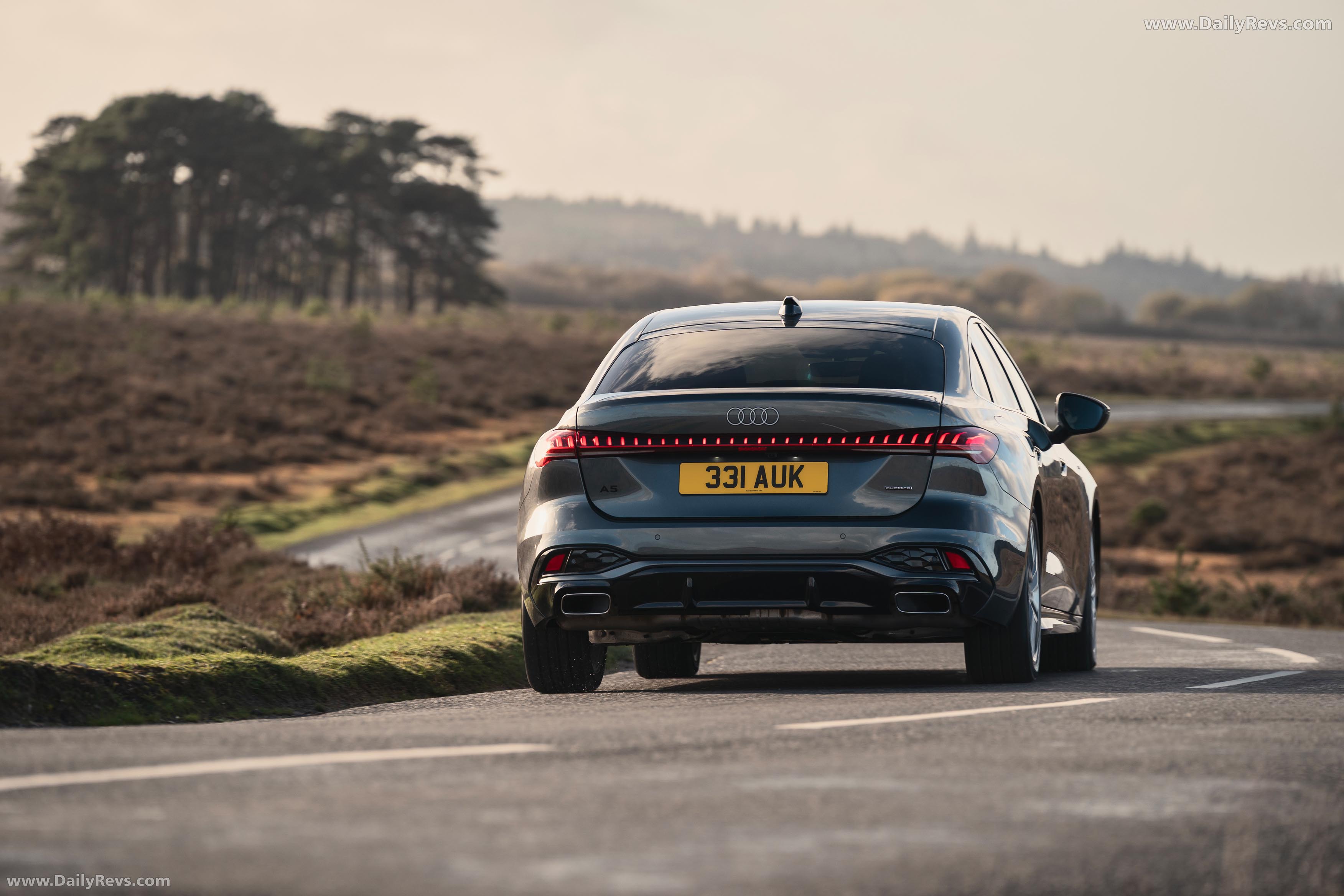 2025 Audi A5 Sedan e-hybrid Quattro B10 UK Version Rear View