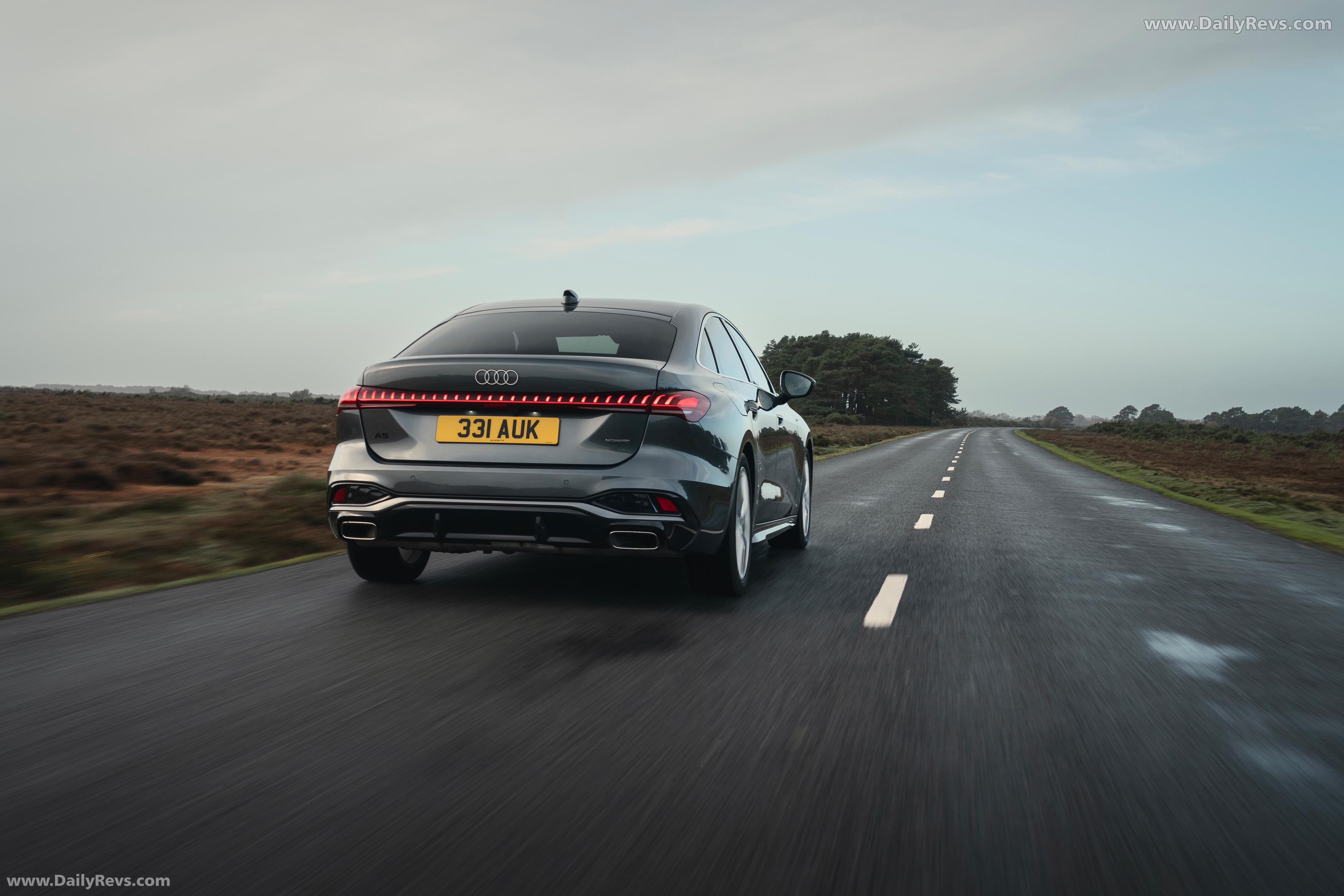 2025 Audi A5 Sedan e-hybrid Quattro B10 UK Version Rear View