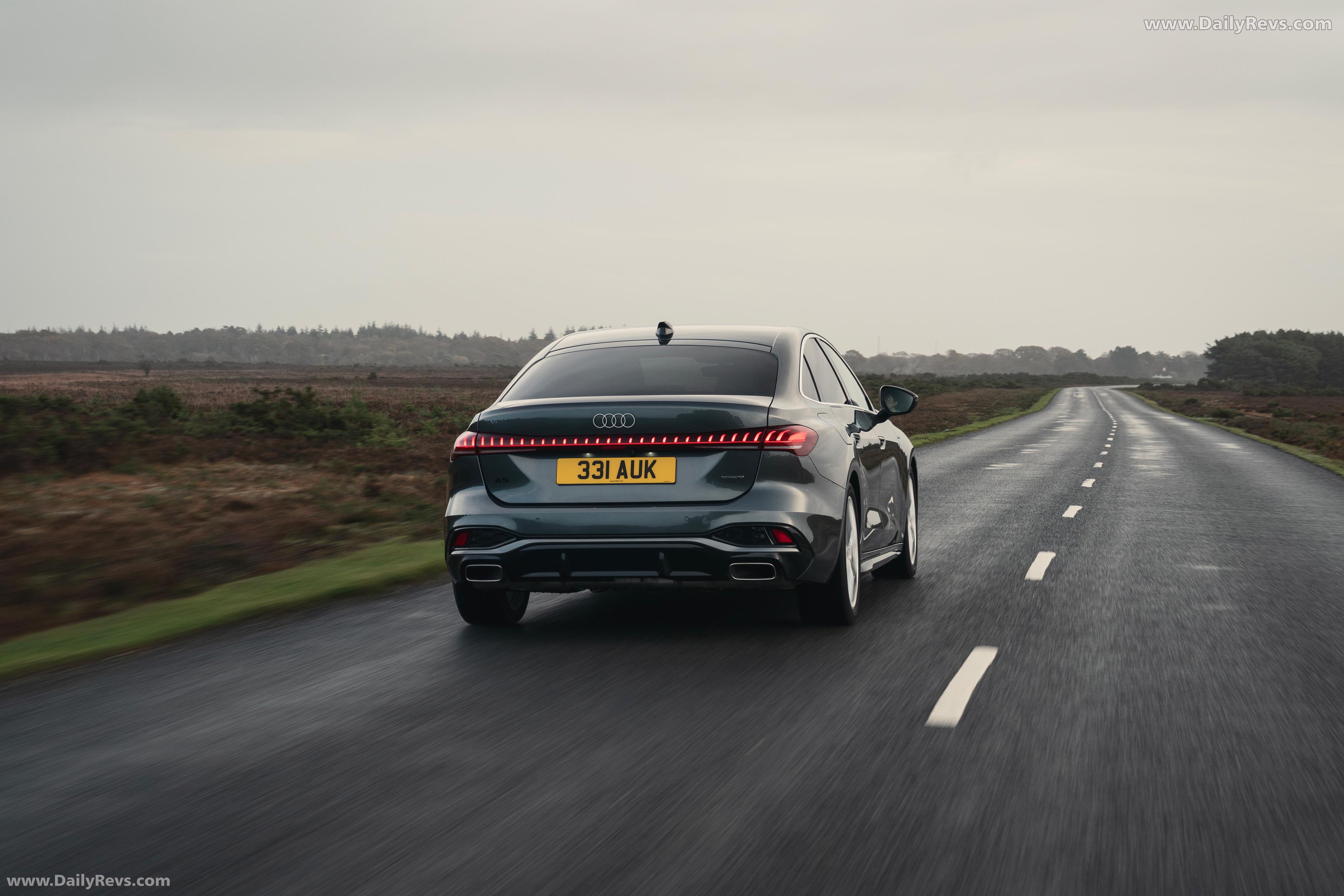 2025 Audi A5 Sedan e-hybrid Quattro B10 UK Version Rear View