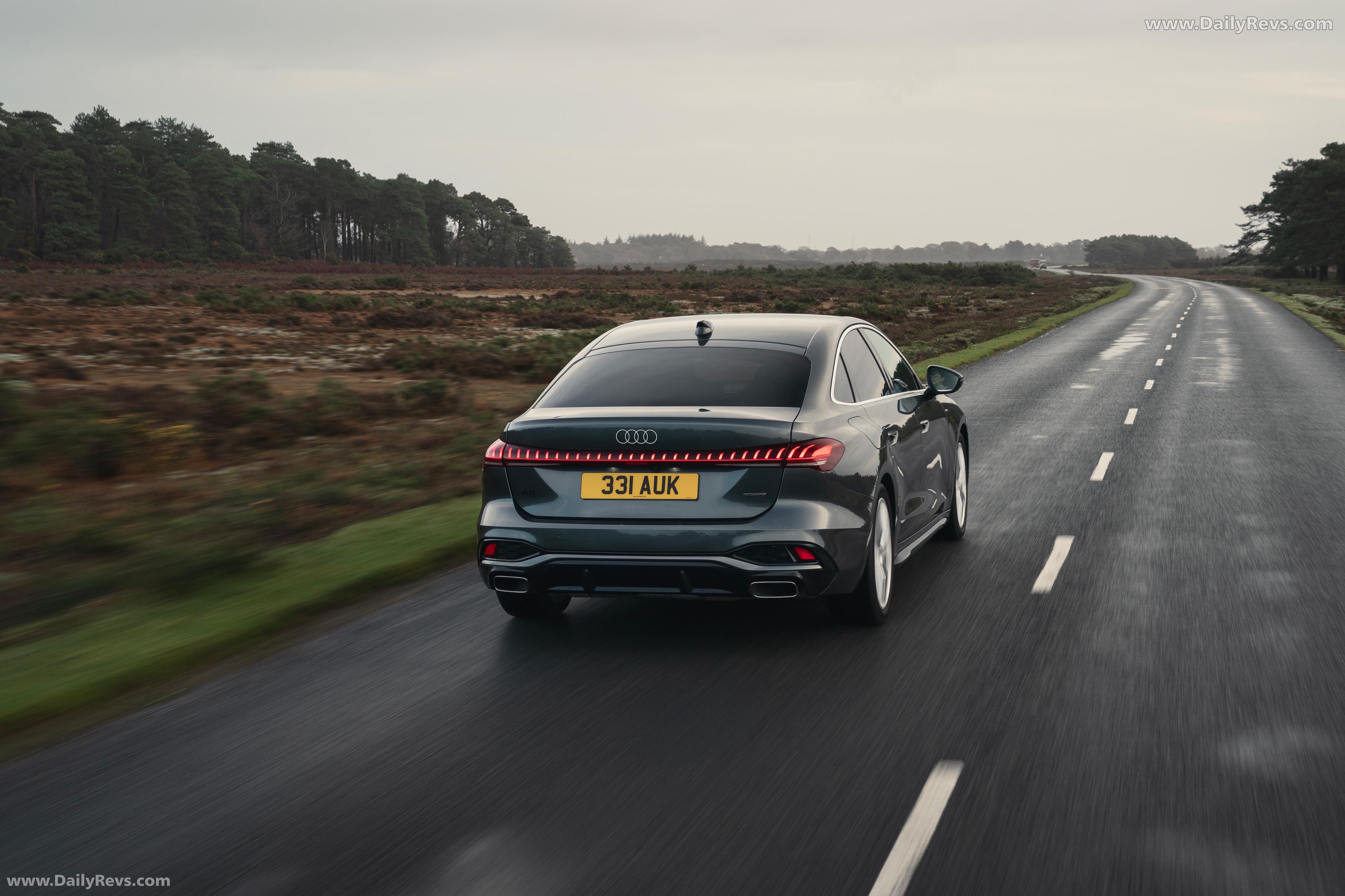 2025 Audi A5 Sedan e-hybrid Quattro B10 UK Version Rear View