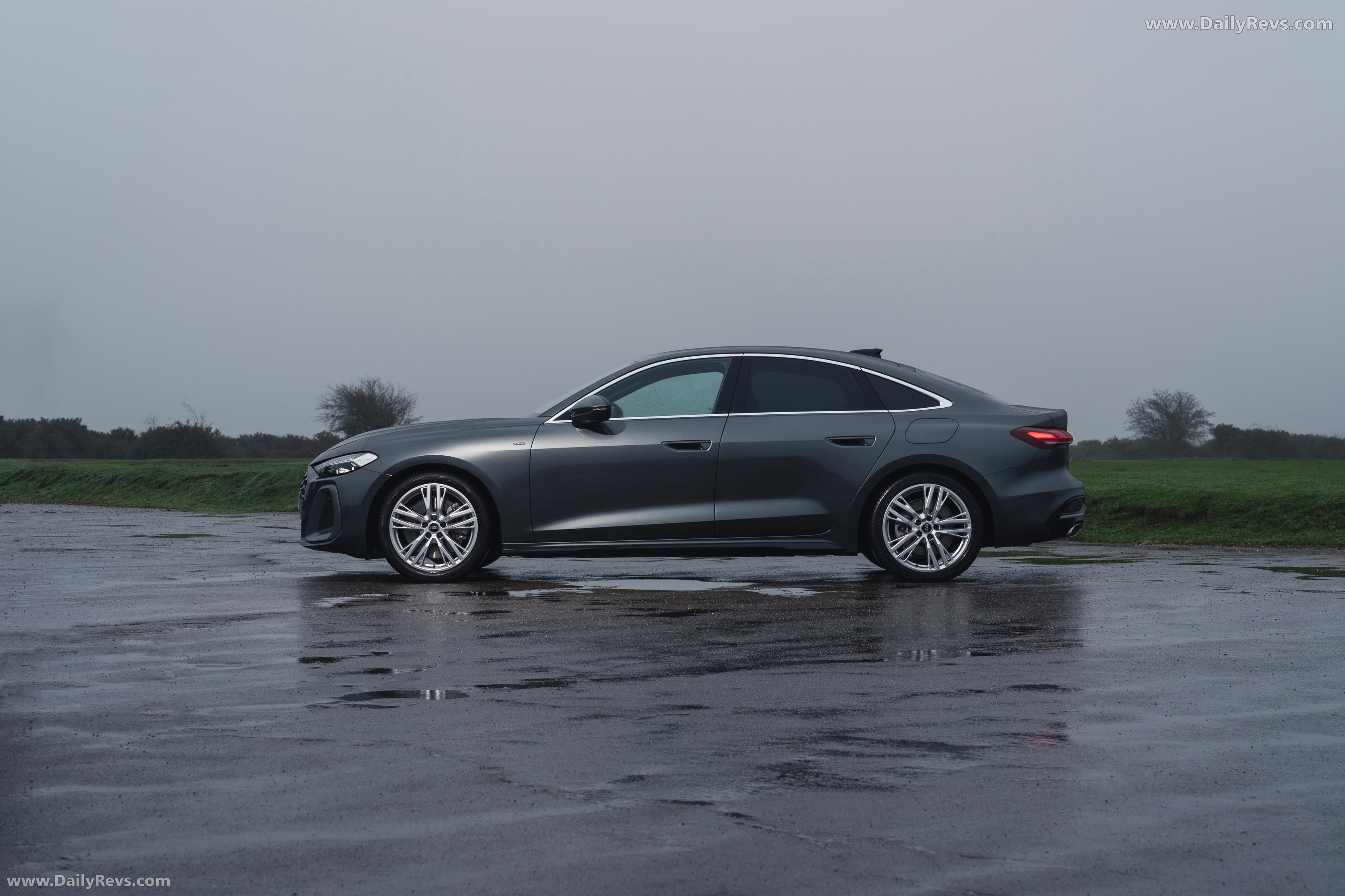 2025 Audi A5 Sedan e-hybrid Quattro B10 UK Version Side View