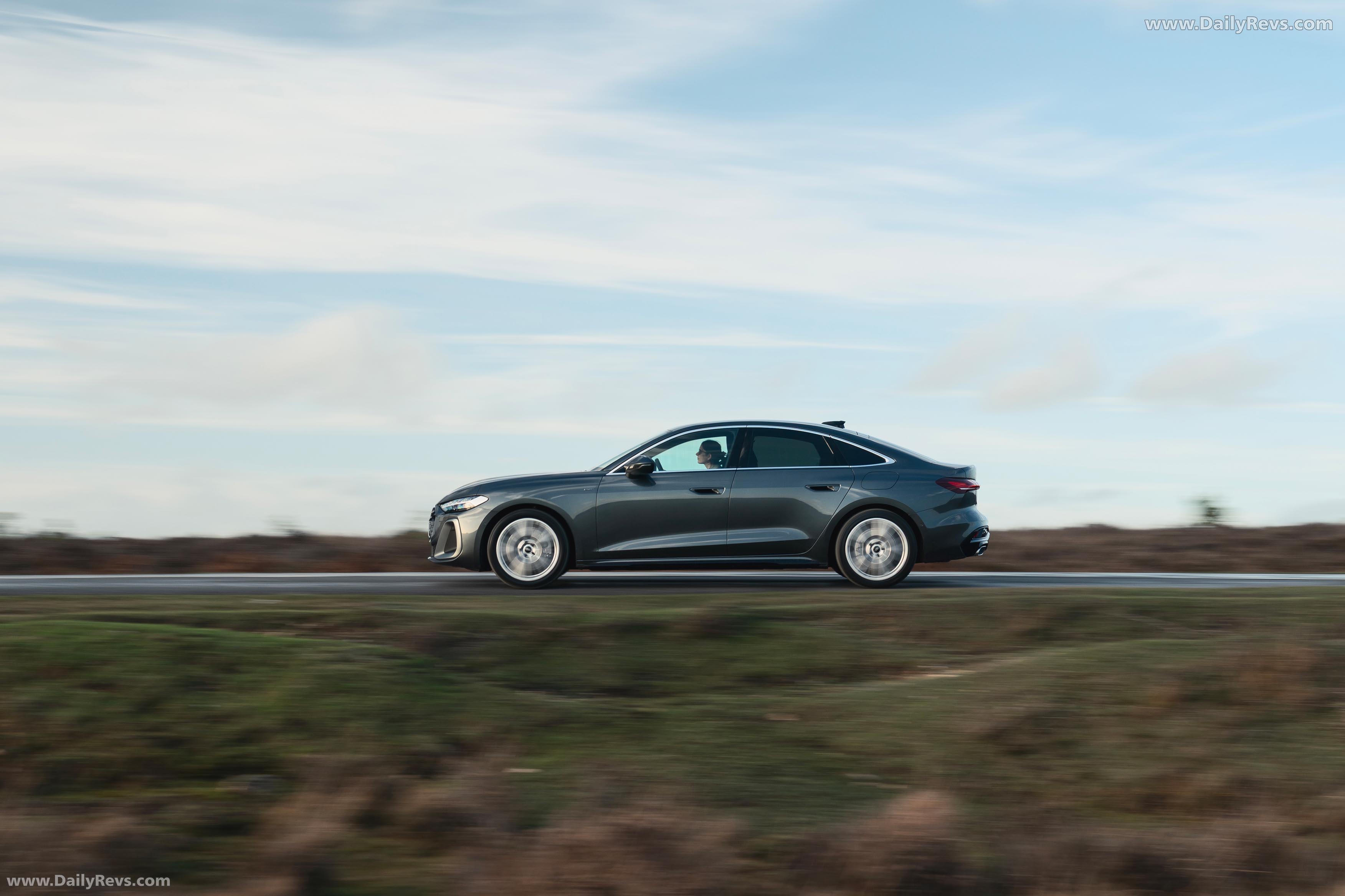2025 Audi A5 Sedan e-hybrid Quattro B10 UK Version Side View