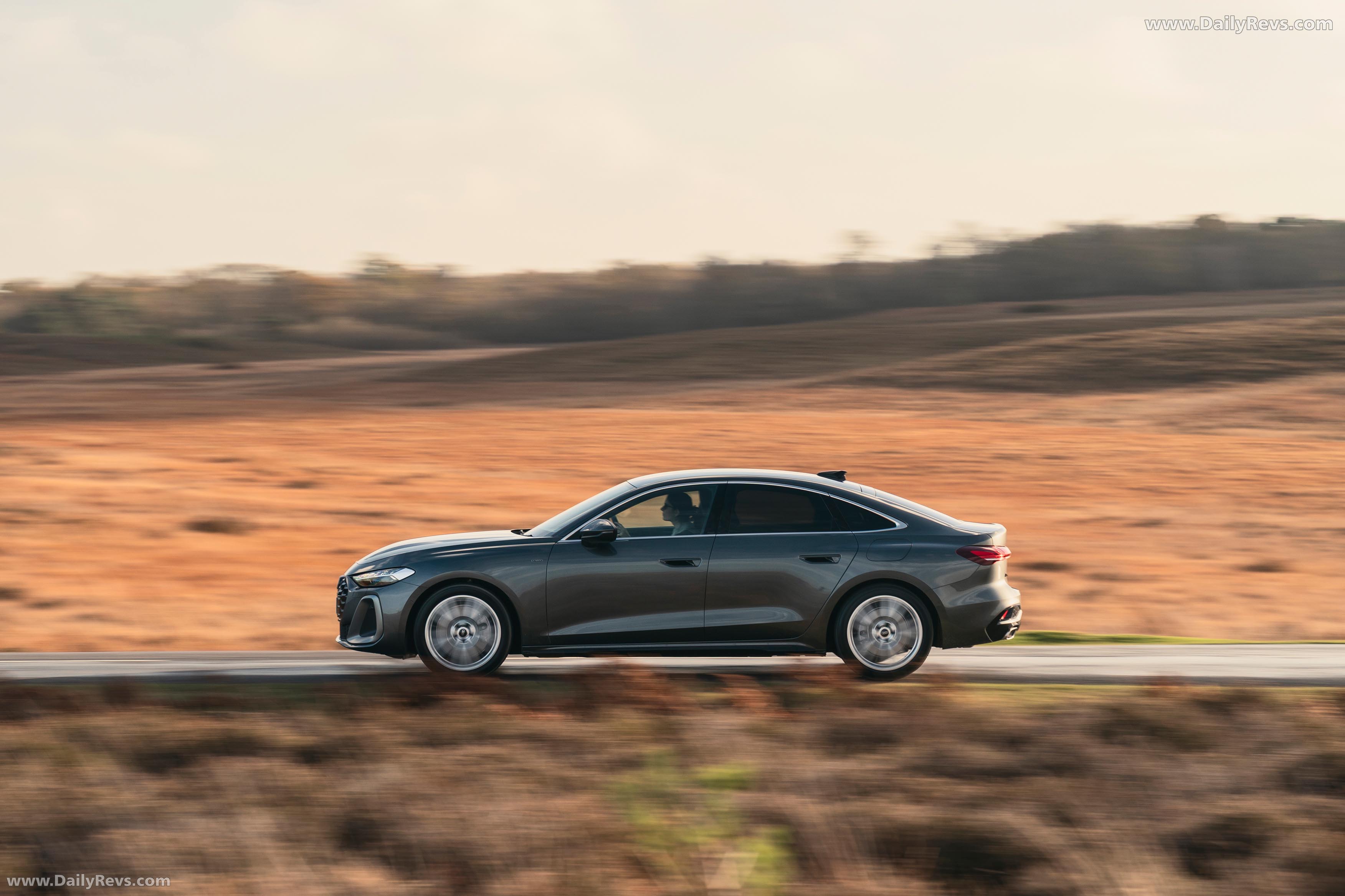 2025 Audi A5 Sedan e-hybrid Quattro B10 UK Version Side View