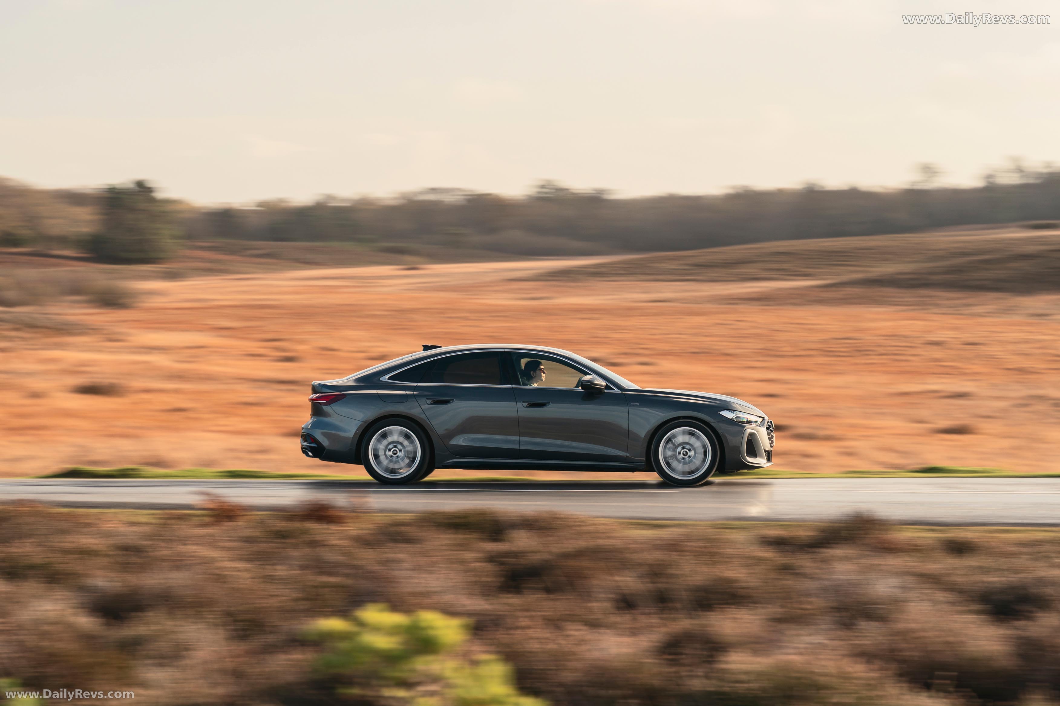 2025 Audi A5 Sedan e-hybrid Quattro B10 UK Version Side View