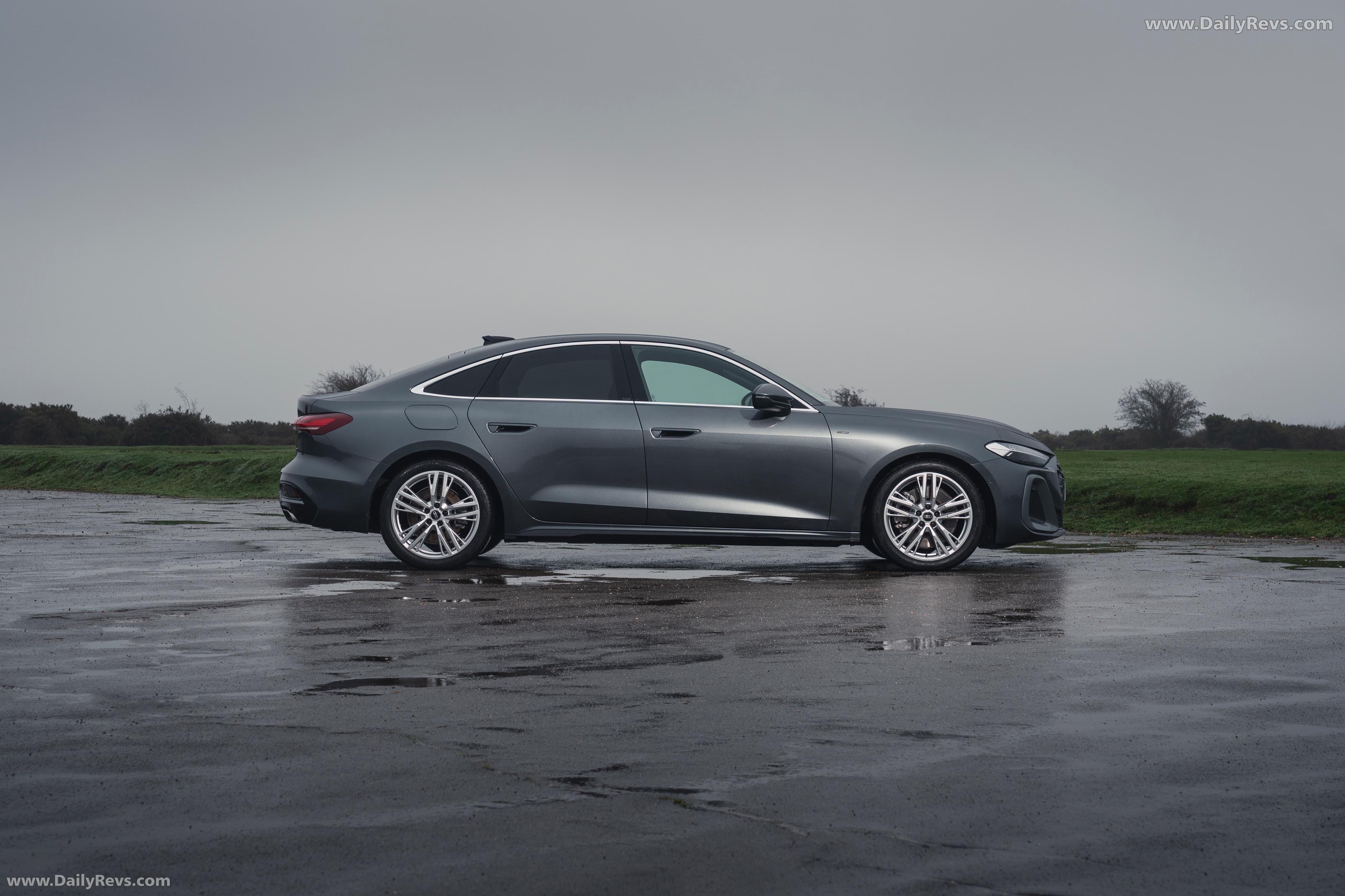 2025 Audi A5 Sedan e-hybrid Quattro B10 UK Version Side View