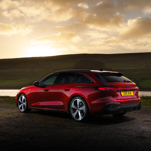 2025 Audi A5 Avant e-hybrid Quattro B10 UK Version Rear View