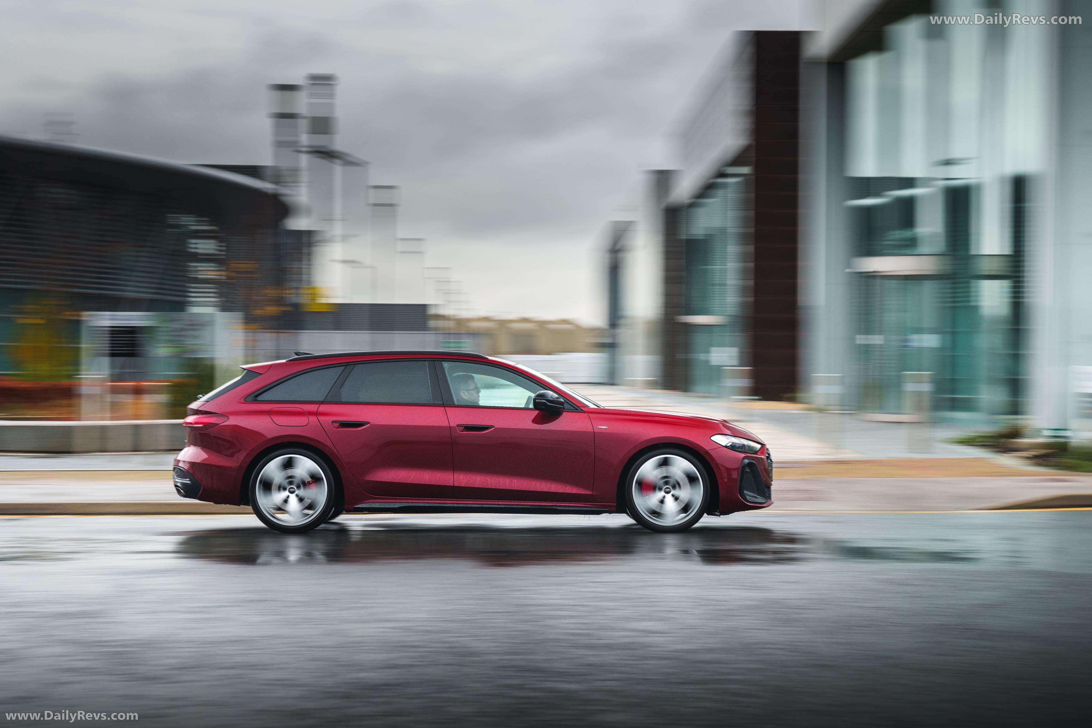 2025 Audi A5 Avant e-hybrid Quattro B10 UK Version Side View
