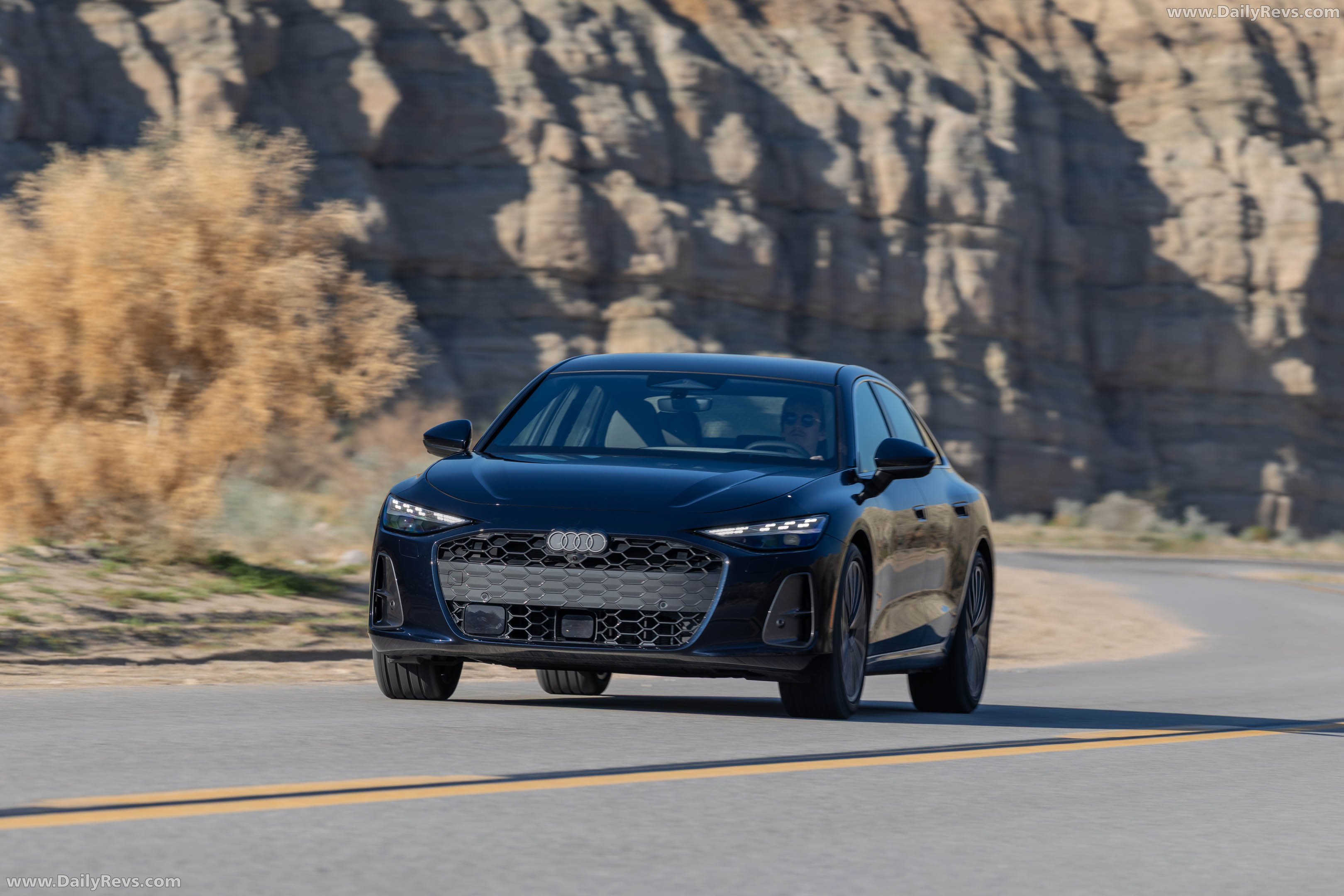2026 Audi A6 TFSI Sedan C9 Firmament Blue Front View