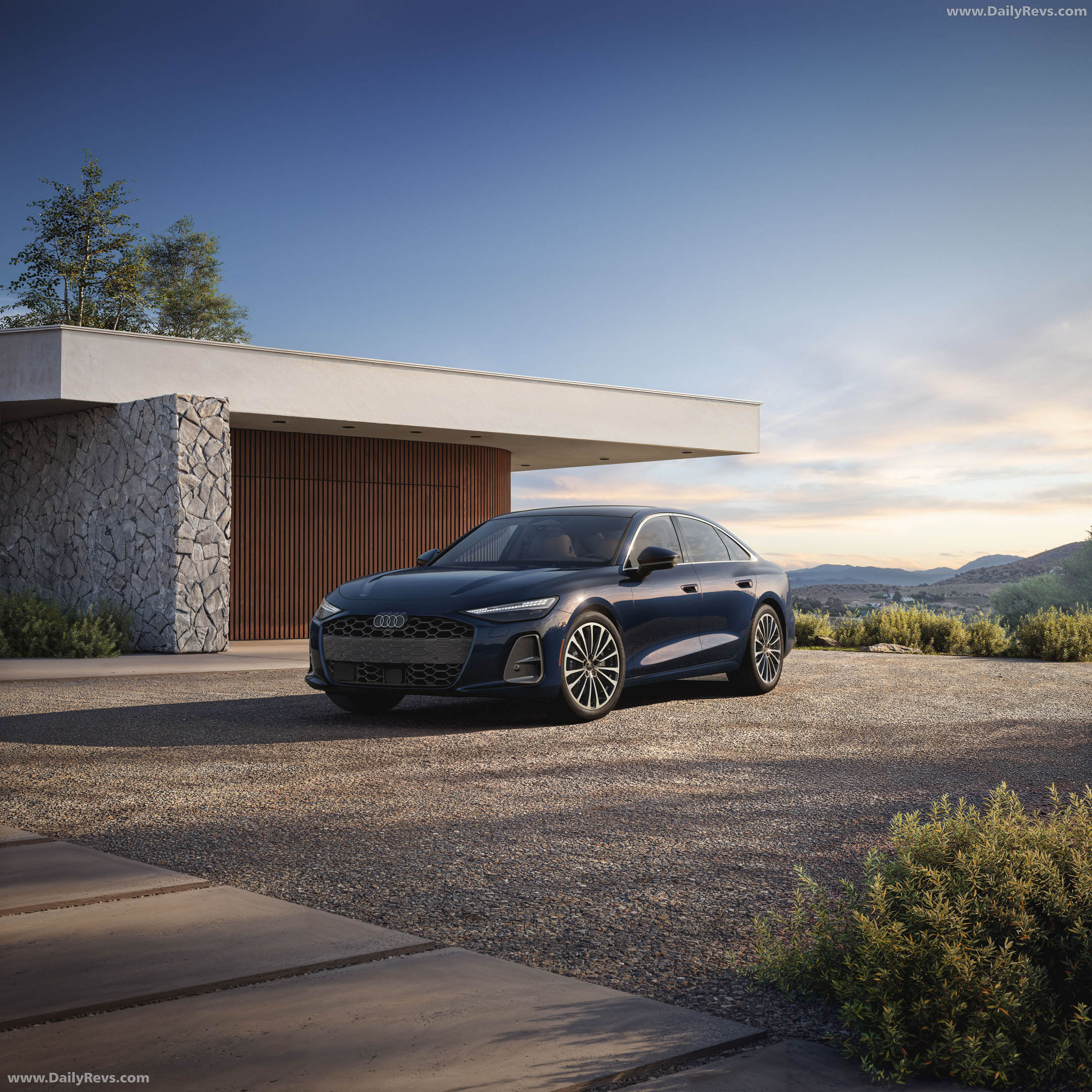 2026 Audi A6 TFSI Sedan C9 Firmament Blue Front View