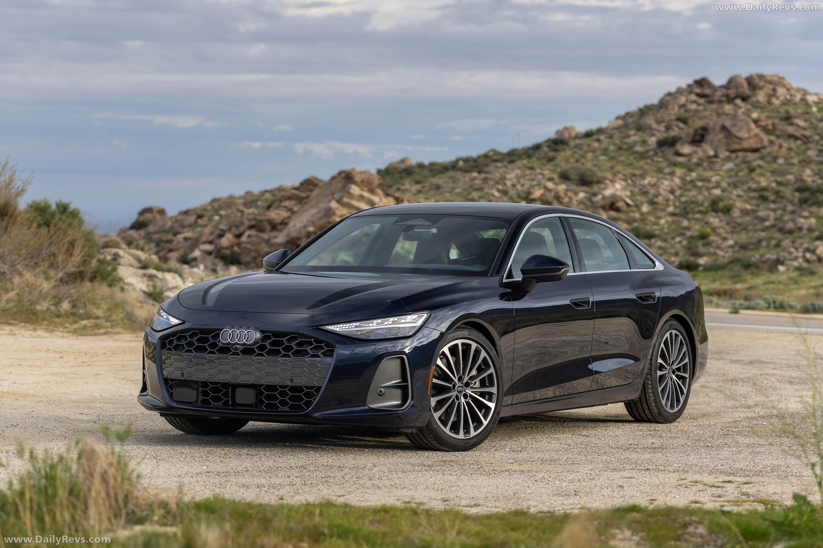 2026 Audi A6 TFSI Sedan C9 Firmament Blue Front View