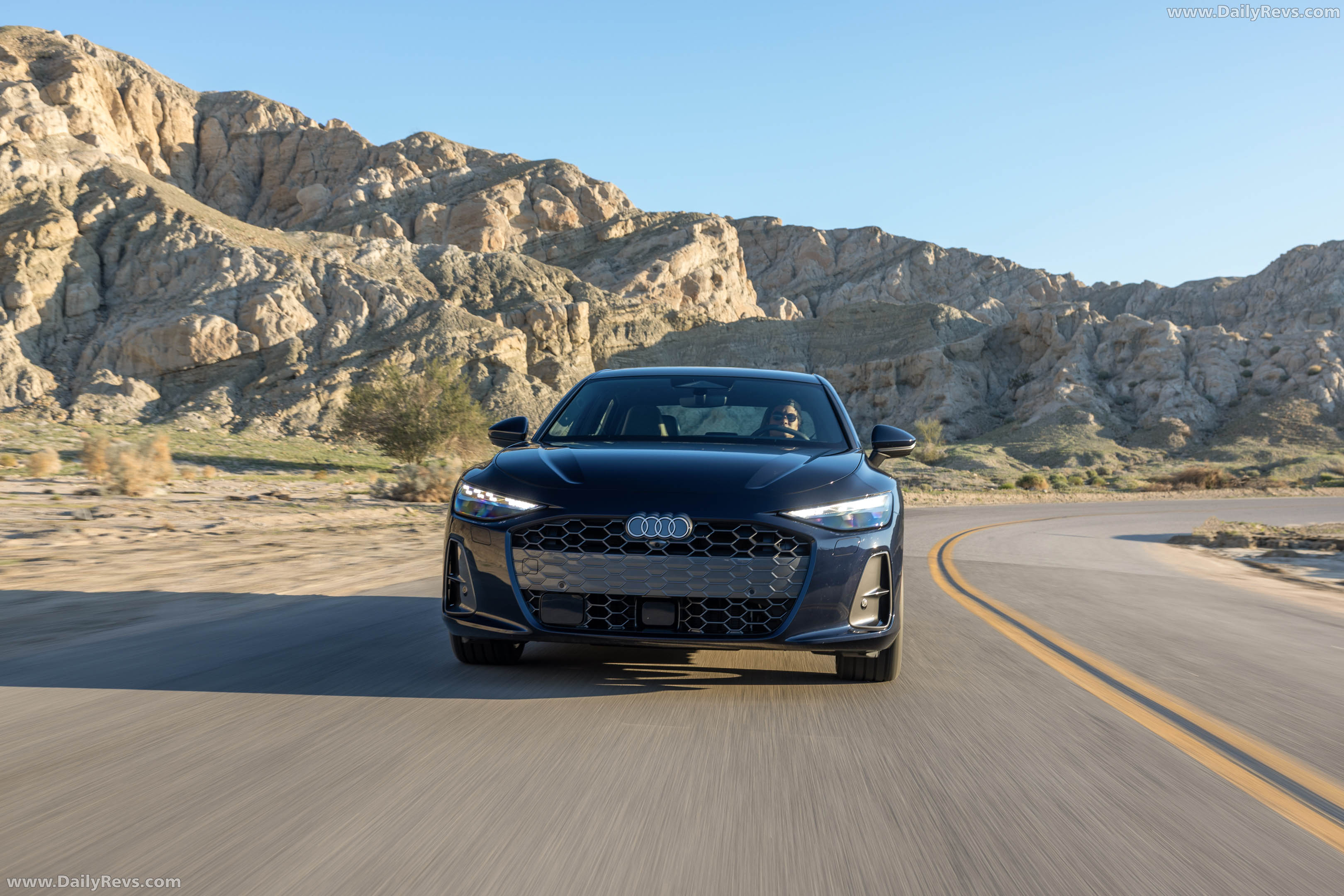 2026 Audi A6 TFSI Sedan C9 Firmament Blue Front View
