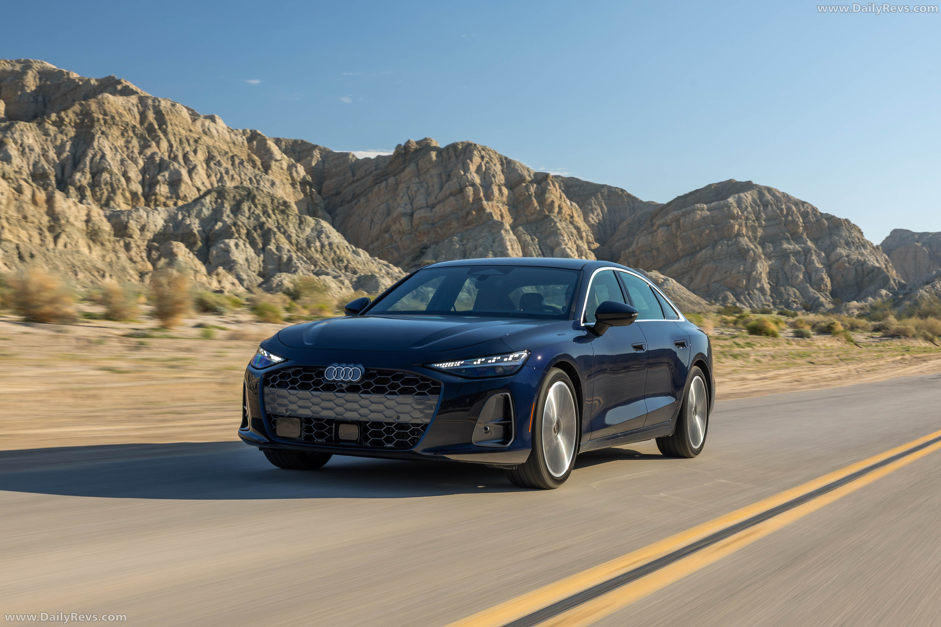 2026 Audi A6 TFSI Sedan C9 Firmament Blue Front View