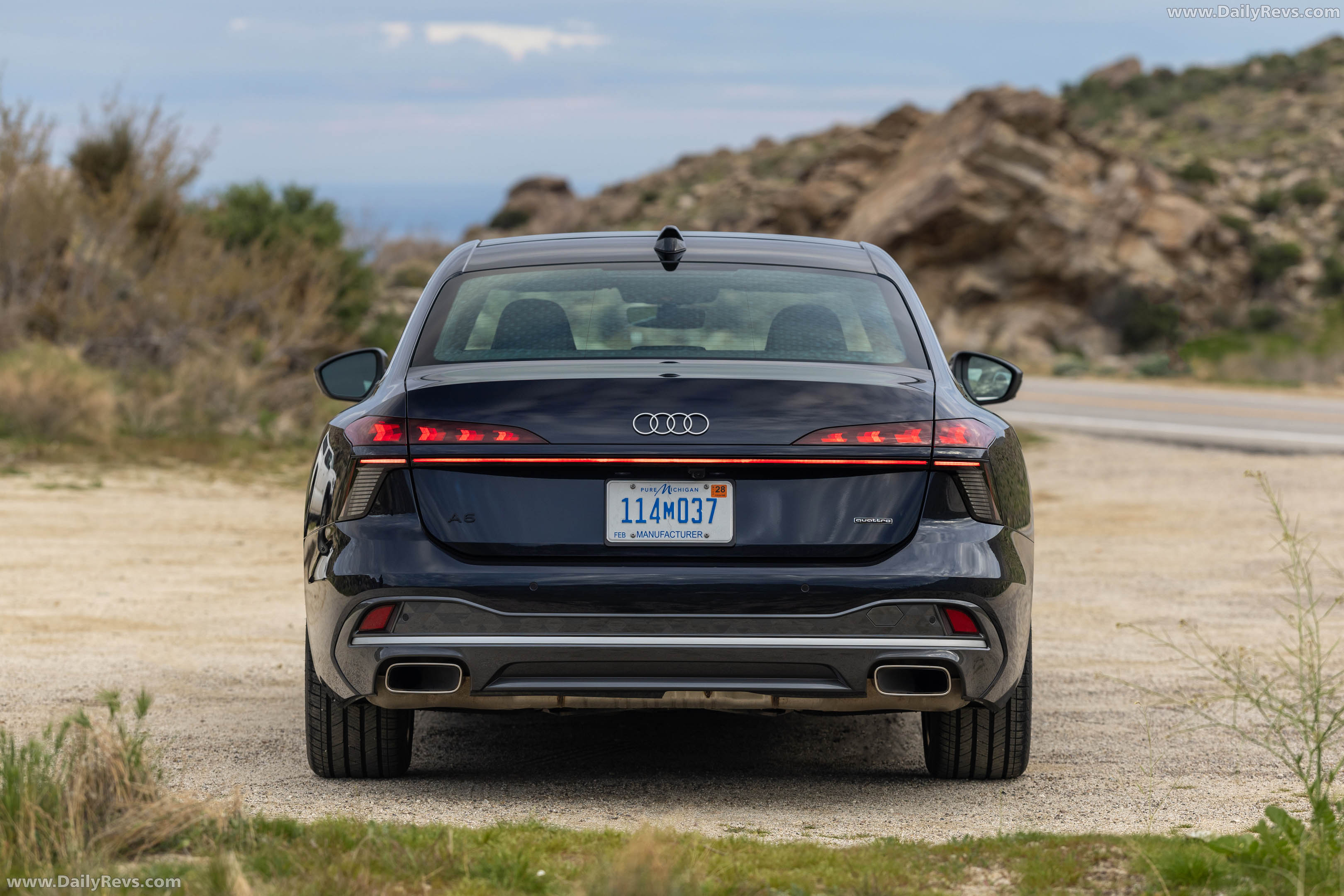 2026 Audi A6 TFSI Sedan C9 Firmament Blue Rear View