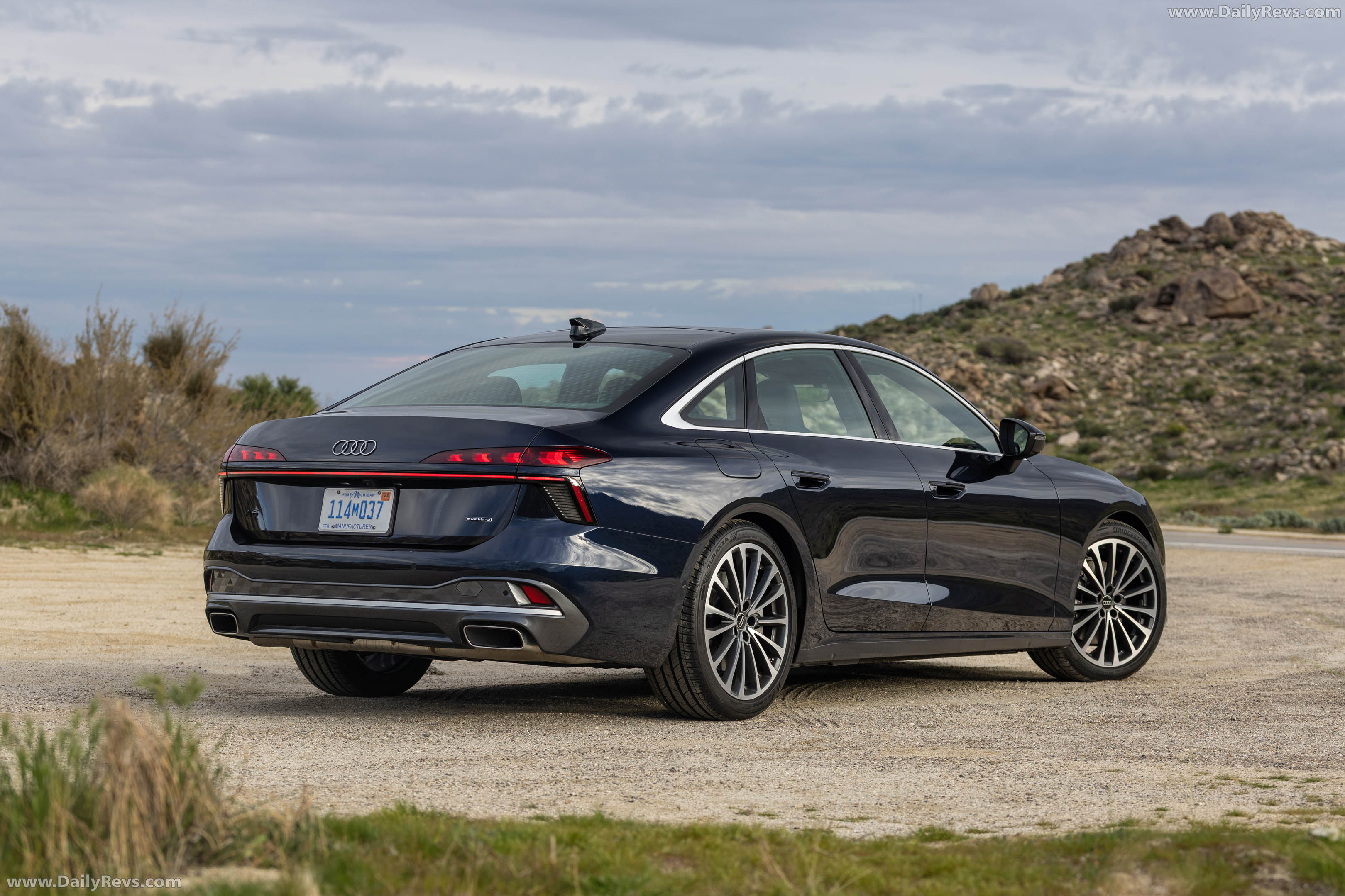 2026 Audi A6 TFSI Sedan C9 Firmament Blue Rear View