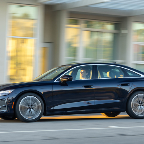 2026 Audi A6 TFSI Sedan C9 Firmament Blue Side View