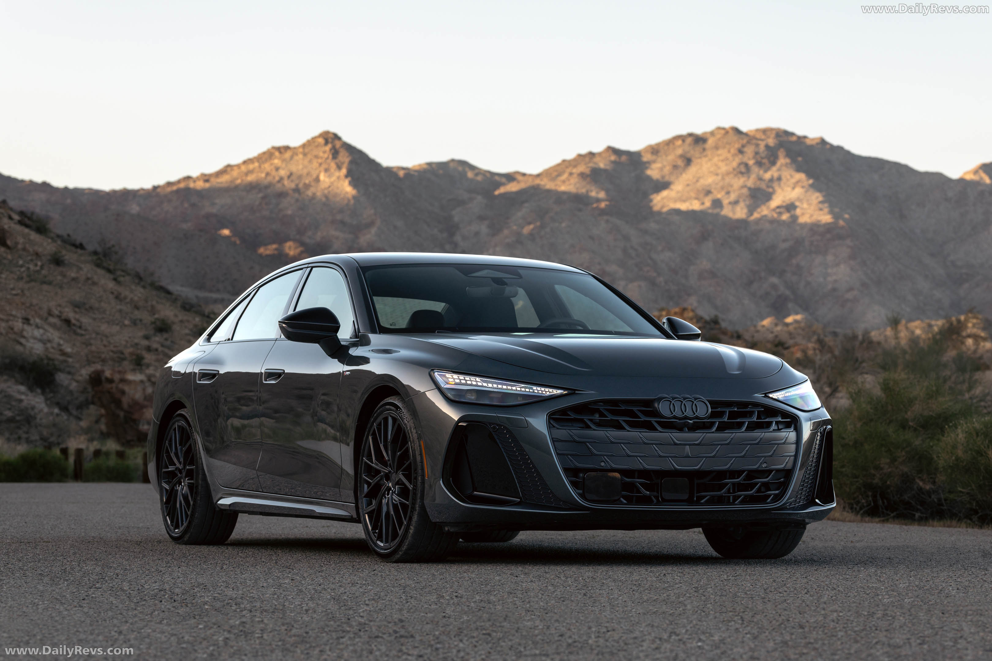 2026 Audi A6 TFSI Sedan C9 Daytona Grey Front View
