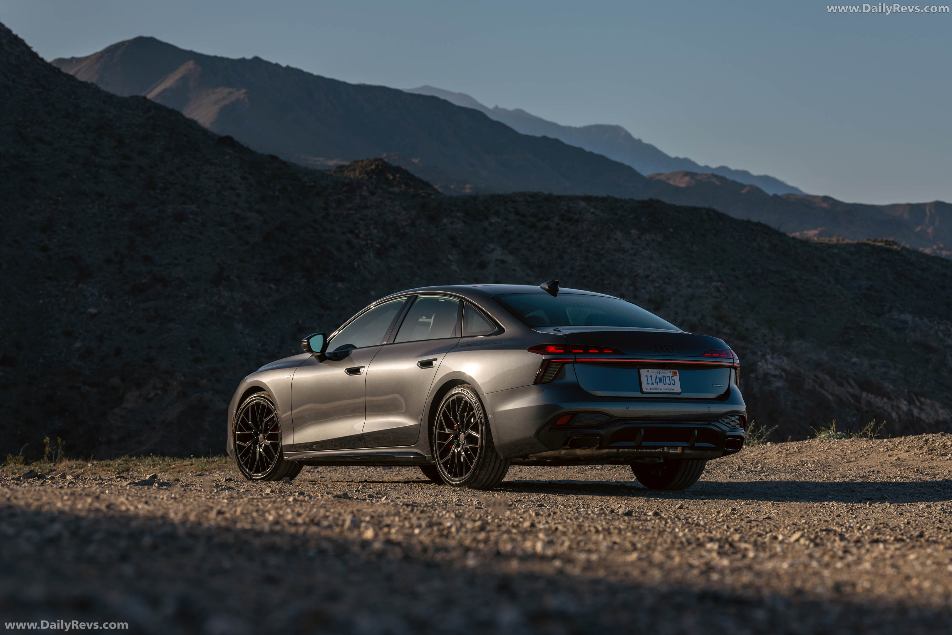 2026 Audi A6 TFSI Sedan C9 Daytona Grey Rear View