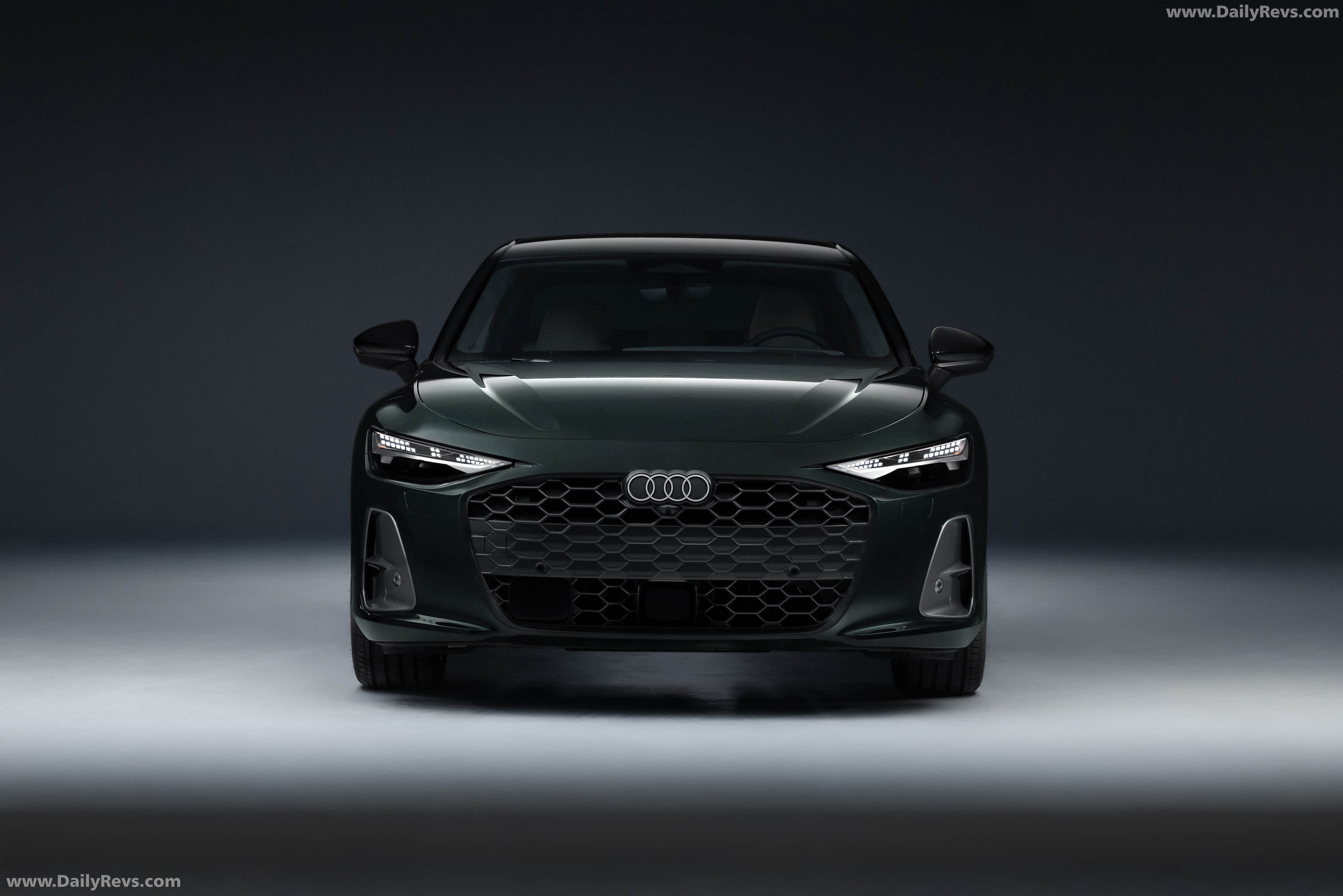 2026 Audi A6 TFSI Sedan C9 Midnight Green Front View