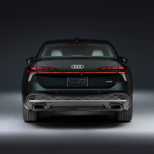 2026 Audi A6 TFSI Sedan C9 Midnight Green Rear View