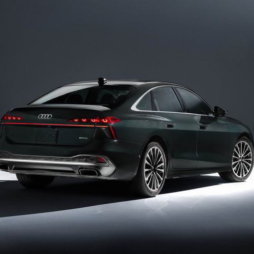 2026 Audi A6 TFSI Sedan C9 Midnight Green Rear View