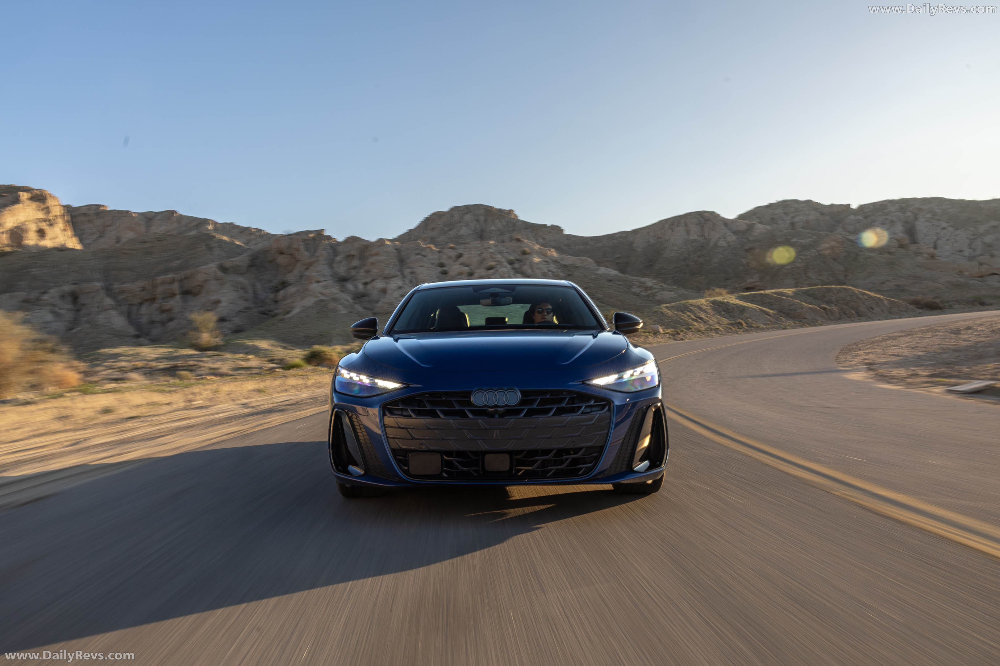 2026 Audi A6 TFSI Sedan C9 Ascari Blue Front View