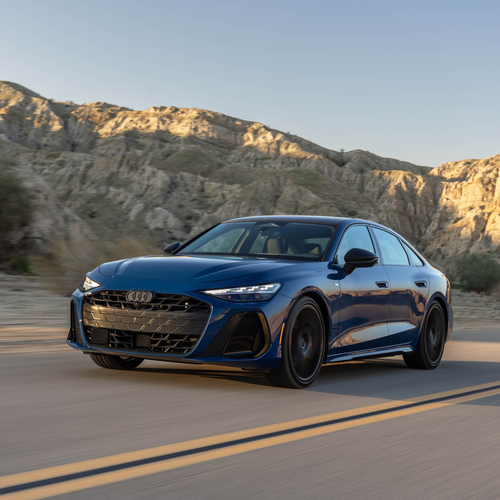 2026 Audi A6 TFSI Sedan C9 Ascari Blue Front View