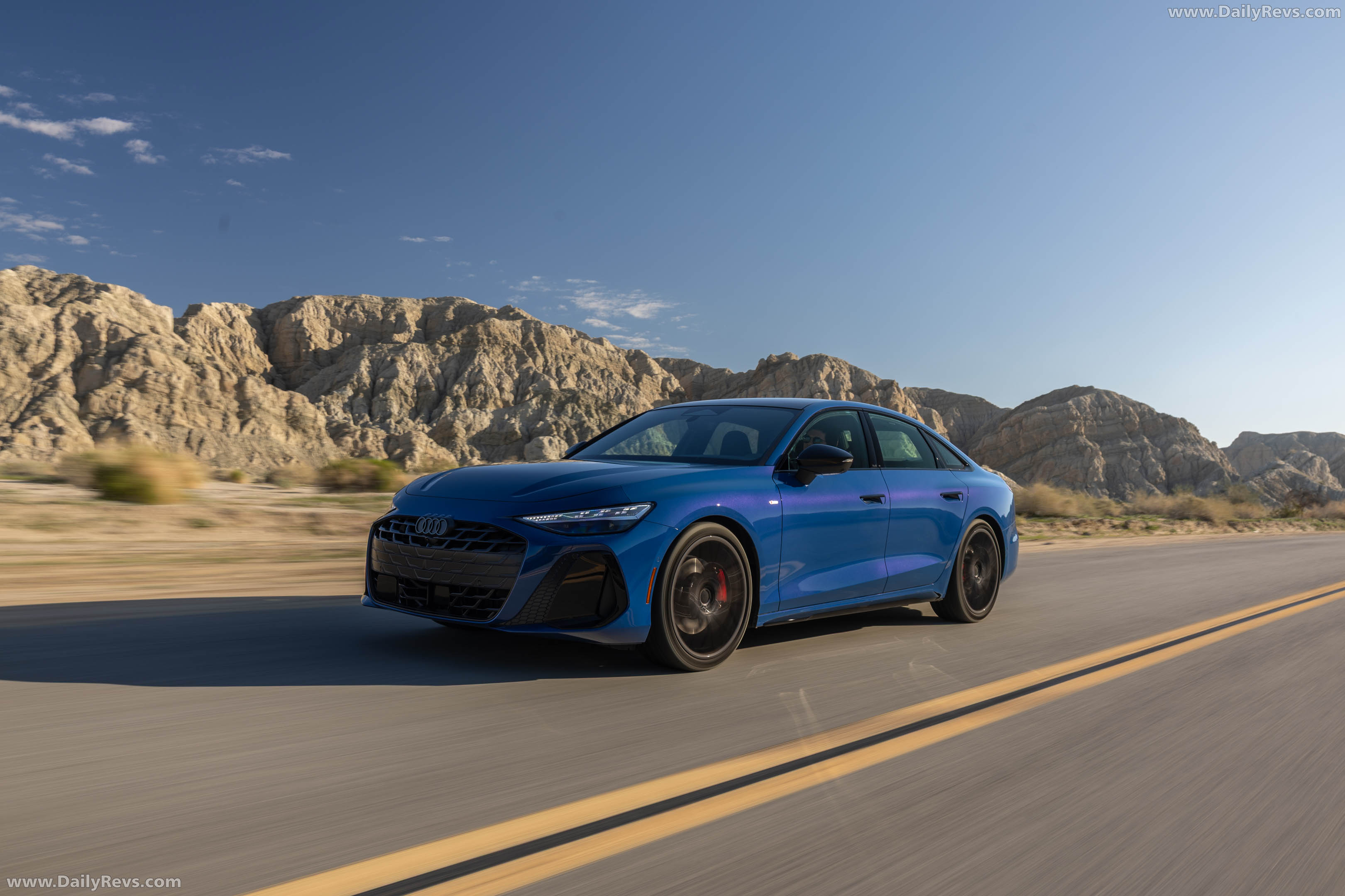 2026 Audi A6 TFSI Sedan C9 Ascari Blue Front View