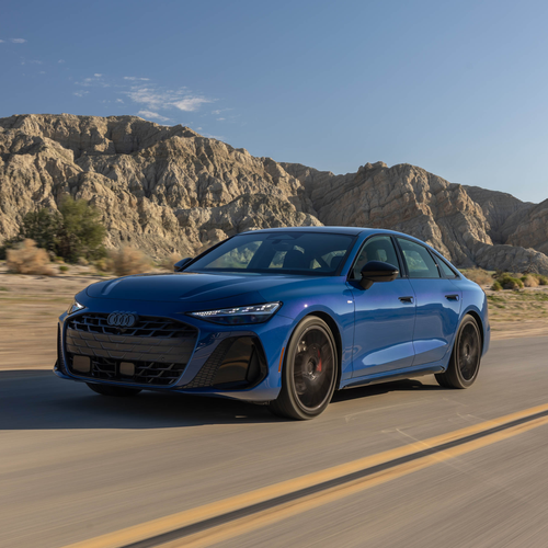 2026 Audi A6 TFSI Sedan C9 Ascari Blue Front View