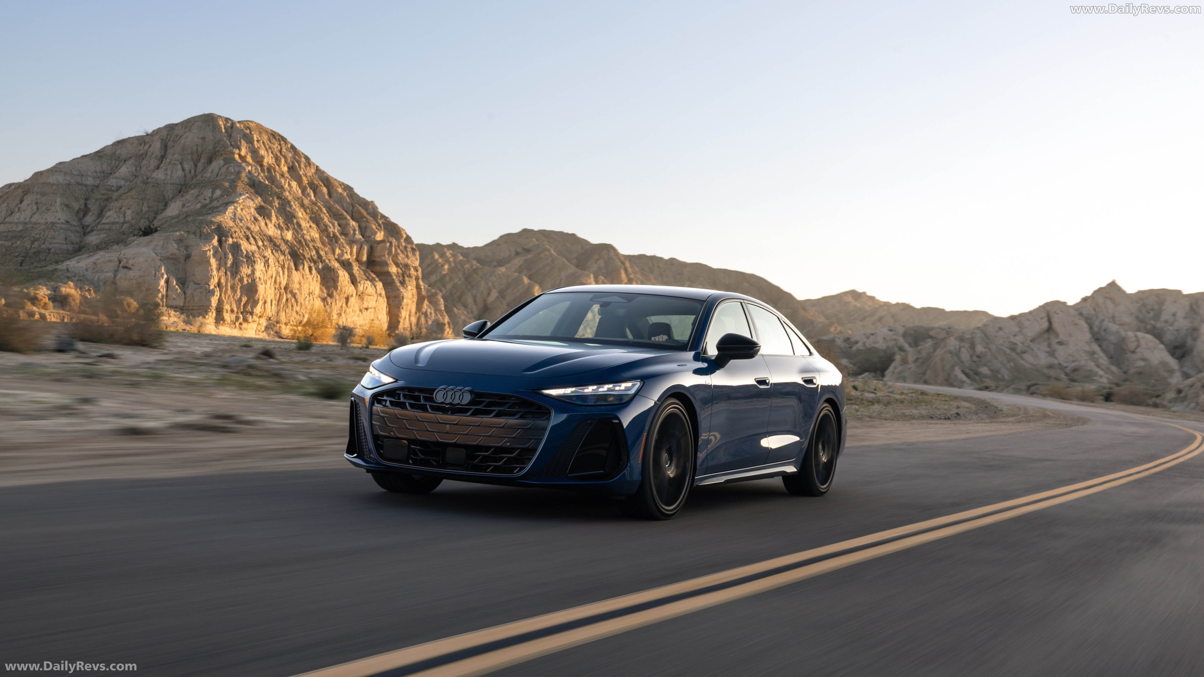 2026 Audi A6 TFSI Sedan C9 Ascari Blue Front View
