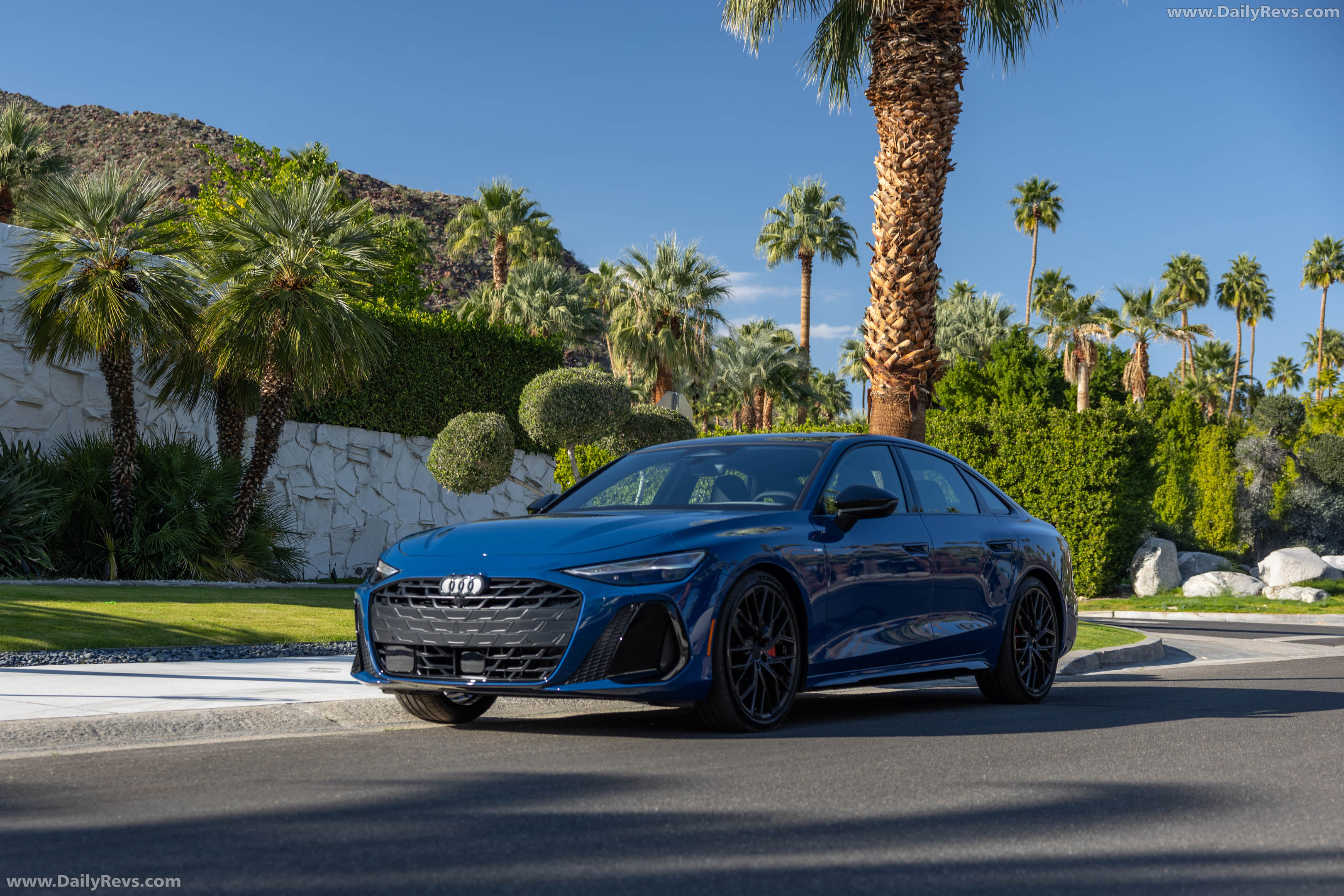 2026 Audi A6 TFSI Sedan C9 Ascari Blue Front View