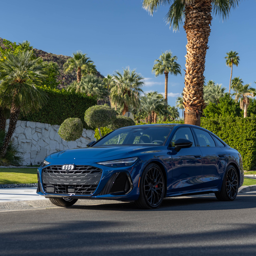 2026 Audi A6 TFSI Sedan C9 Ascari Blue Front View