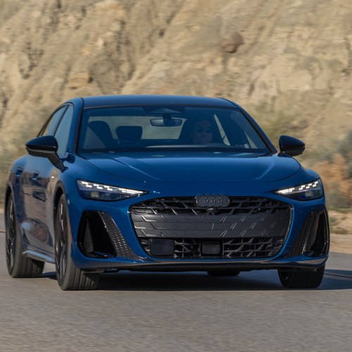 2026 Audi A6 TFSI Sedan C9 Ascari Blue Front View