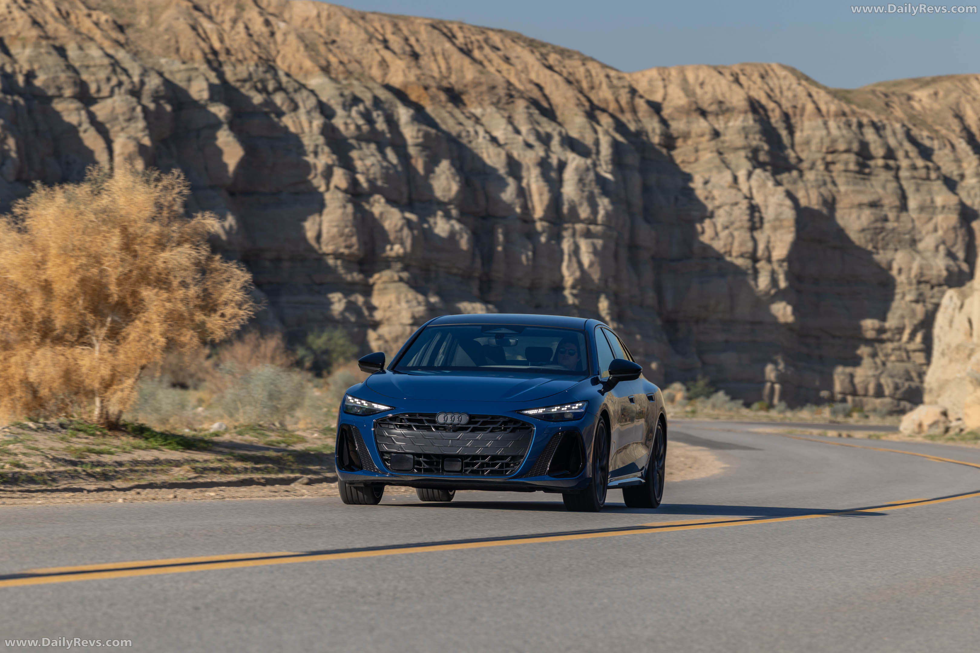 2026 Audi A6 TFSI Sedan C9 Ascari Blue Front View