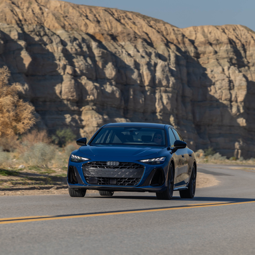2026 Audi A6 TFSI Sedan C9 Ascari Blue Front View