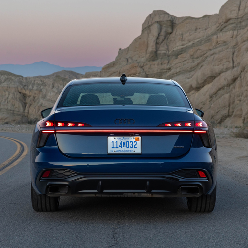 2026 Audi A6 TFSI Sedan C9 Ascari Blue Rear View