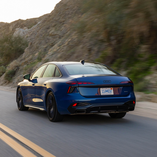 2026 Audi A6 TFSI Sedan C9 Ascari Blue Rear View