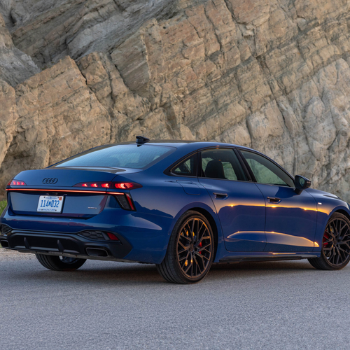 2026 Audi A6 TFSI Sedan C9 Ascari Blue Rear View