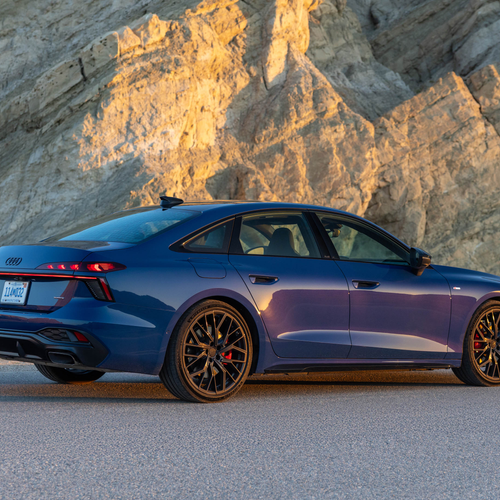 2026 Audi A6 TFSI Sedan C9 Ascari Blue Rear View