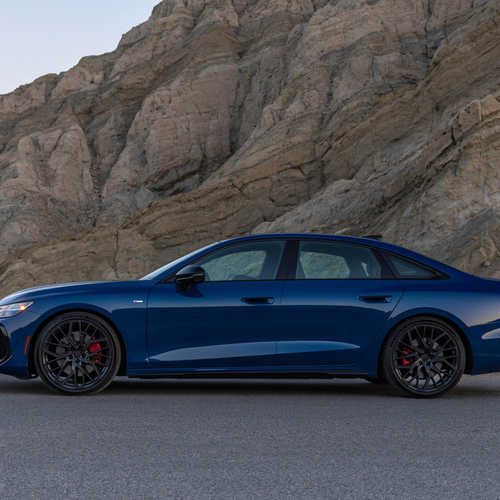 2026 Audi A6 TFSI Sedan C9 Ascari Blue Side View