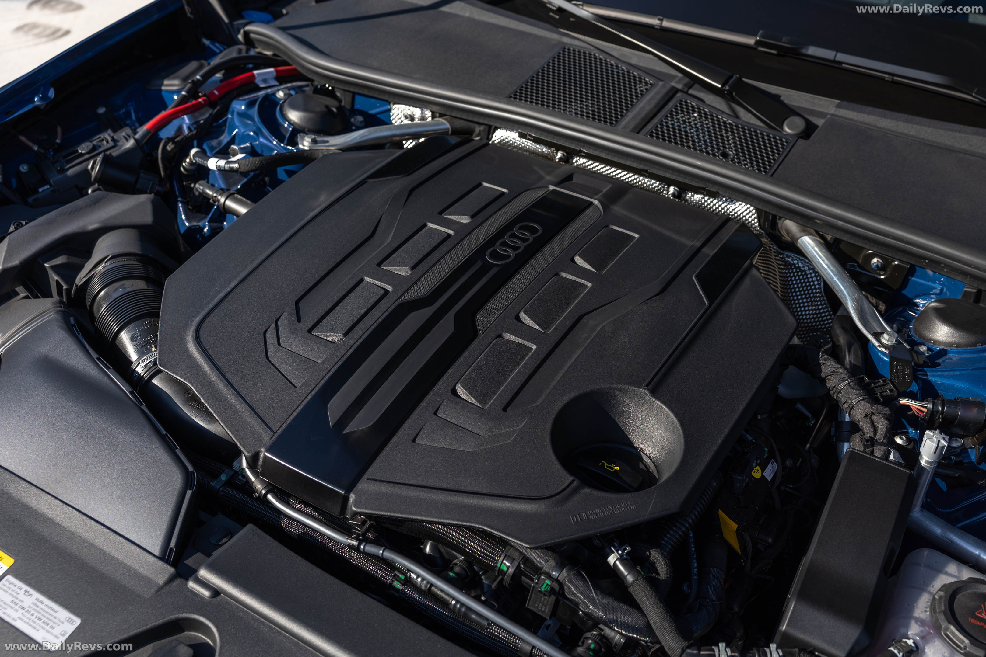 2026 Audi A6 TFSI Sedan C9 Ascari Blue Engine