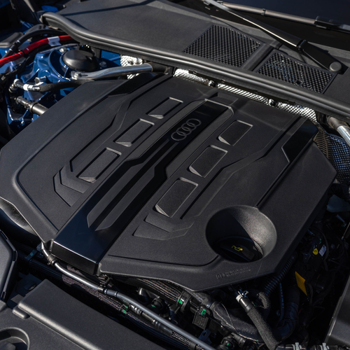 2026 Audi A6 TFSI Sedan C9 Ascari Blue Engine