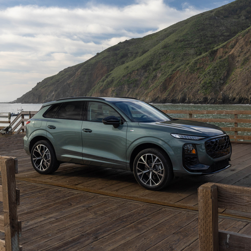 2026 Audi Q3 S-Line F3 Sage Green Front View