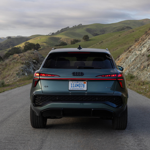 2026 Audi Q3 S-Line F3 Sage Green Rear View
