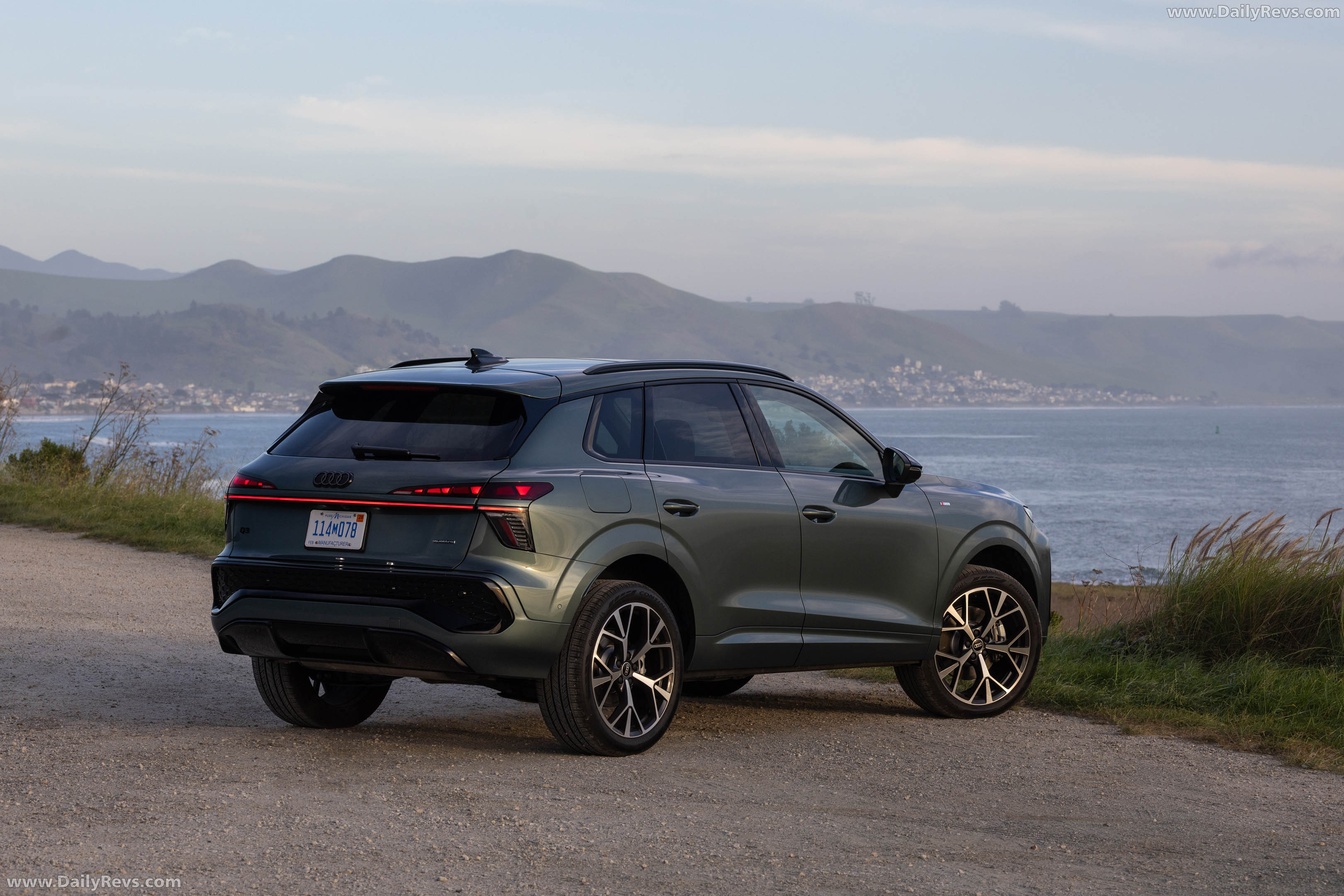 2026 Audi Q3 S-Line F3 Sage Green Rear View